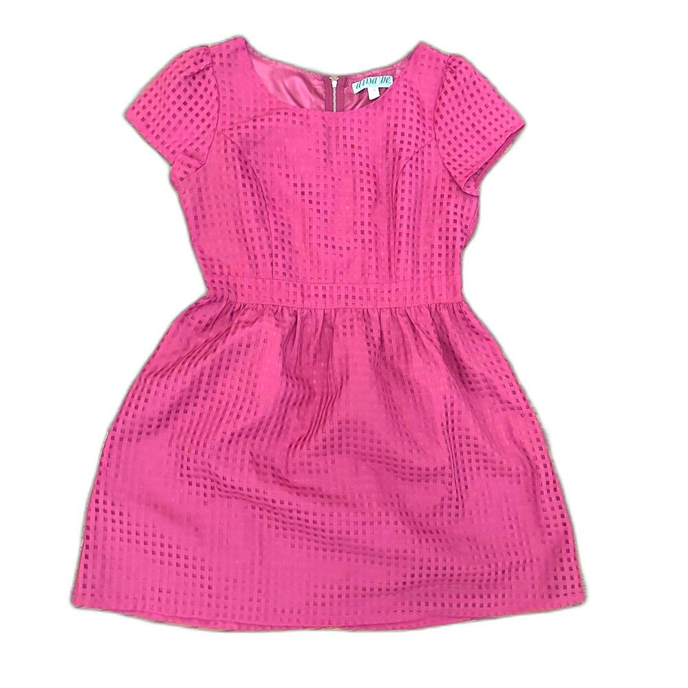 Dina Be Pink / Fuschia Zip Back Mini Dress - Size M